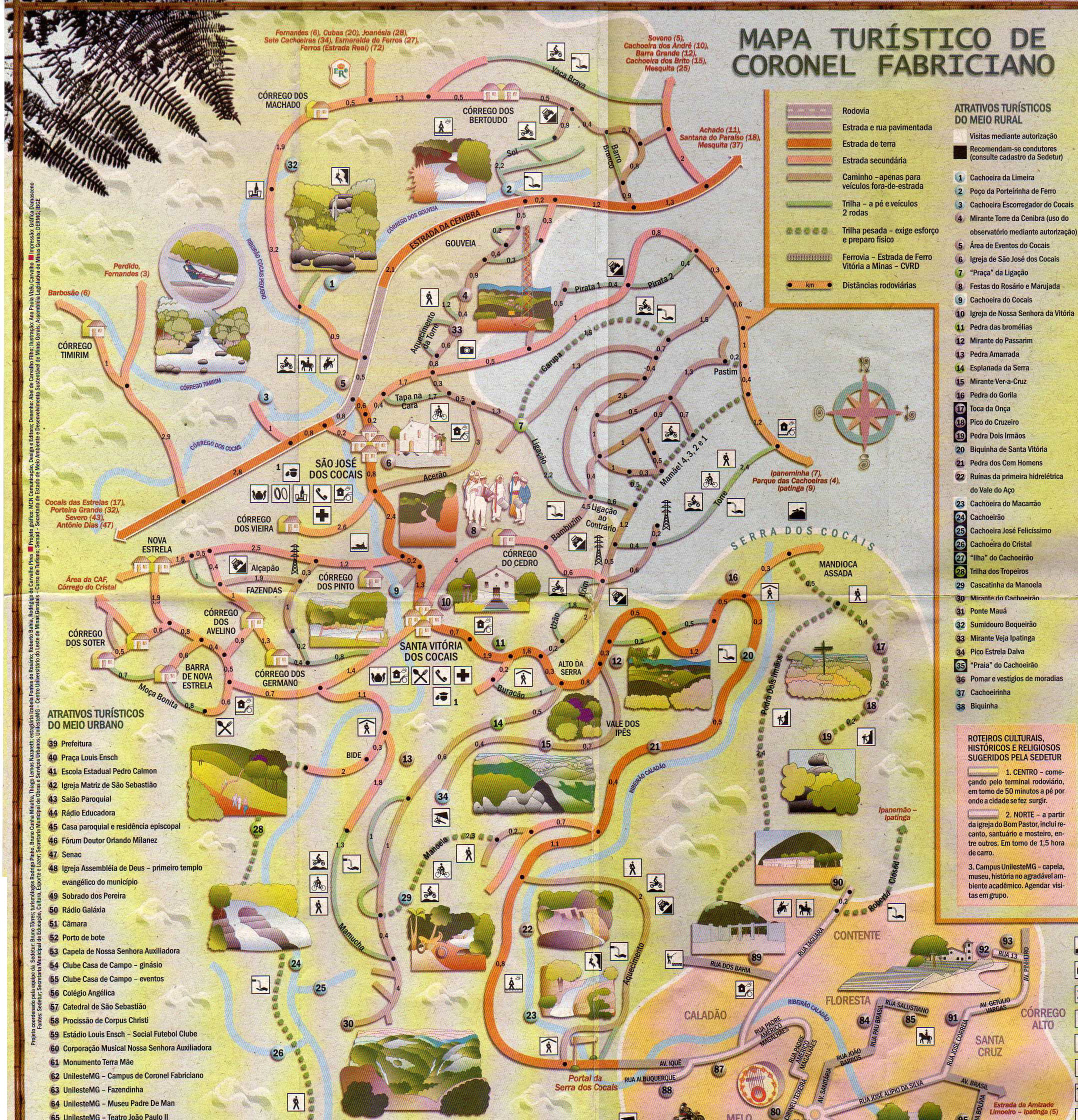 Use as barras de rolagem para visualizar todo o mapa